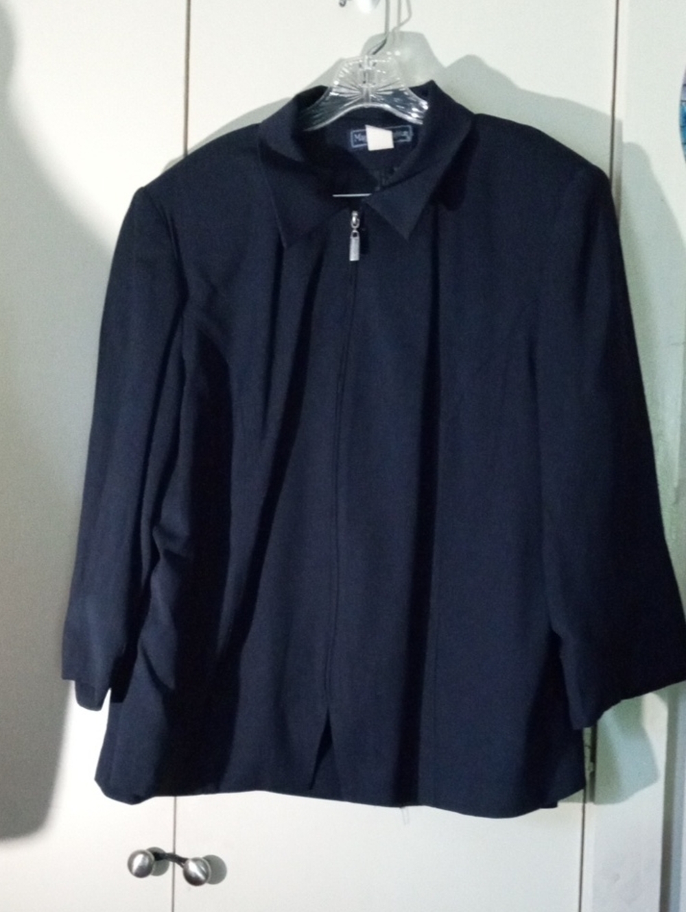 Maggie McNaughton Navy Blue Skirt Suit Set - 18W Blazer & 20W Skirt Vintage